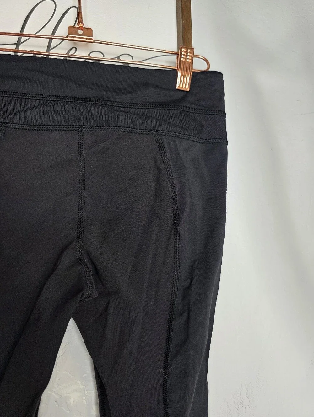 Lululemon Black Mesh Inspire‎ Tight II Size 6